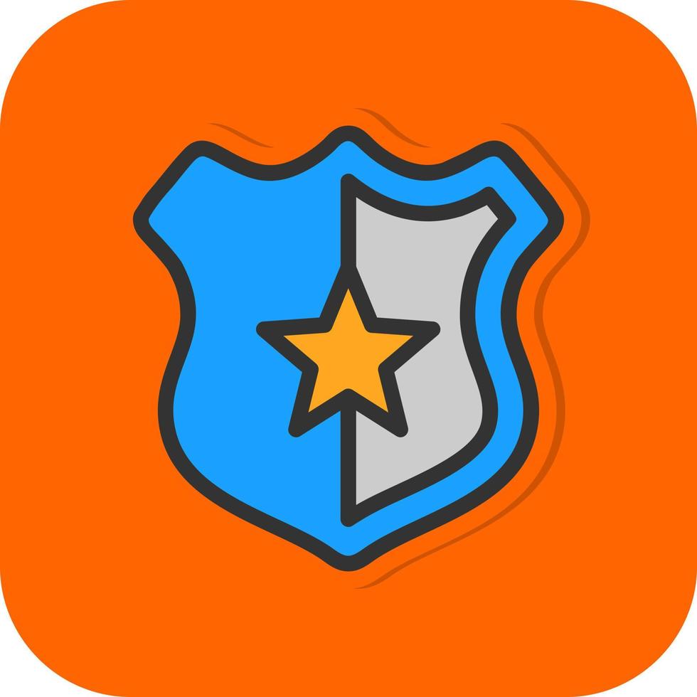 Police Badge Vector Icon Design