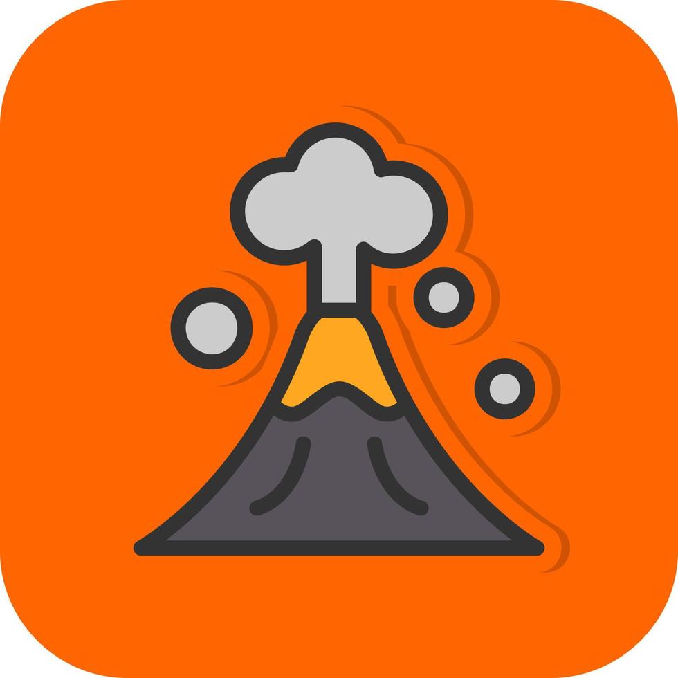 diseño de icono de vector de volcán