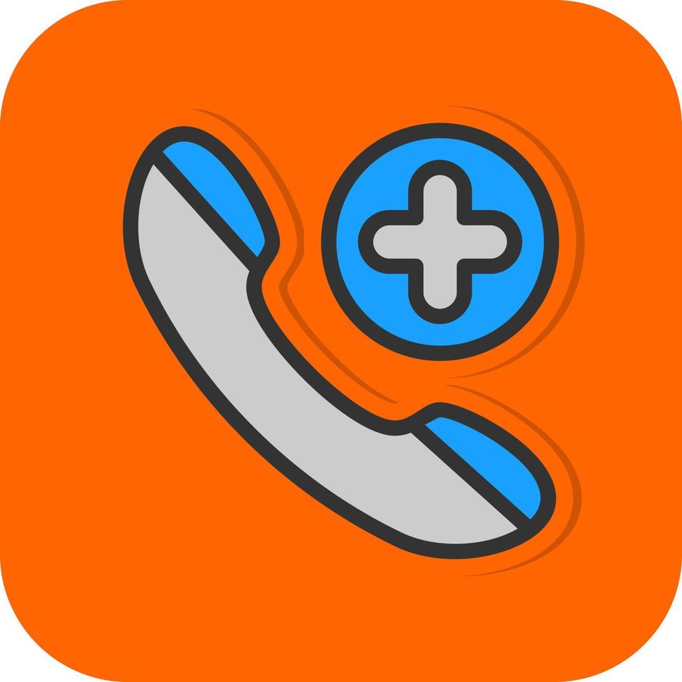 Emergency Cal Vector Icon Design