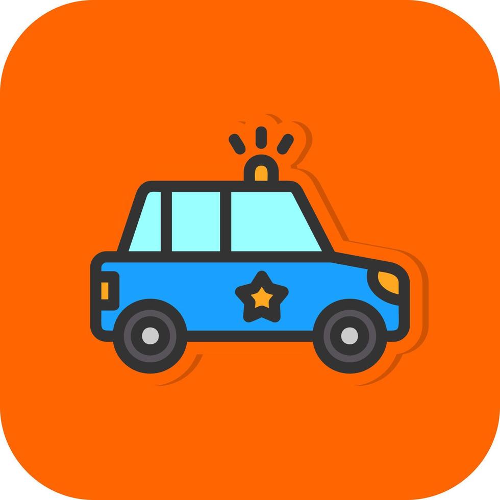 Police Car Vector Icon Design