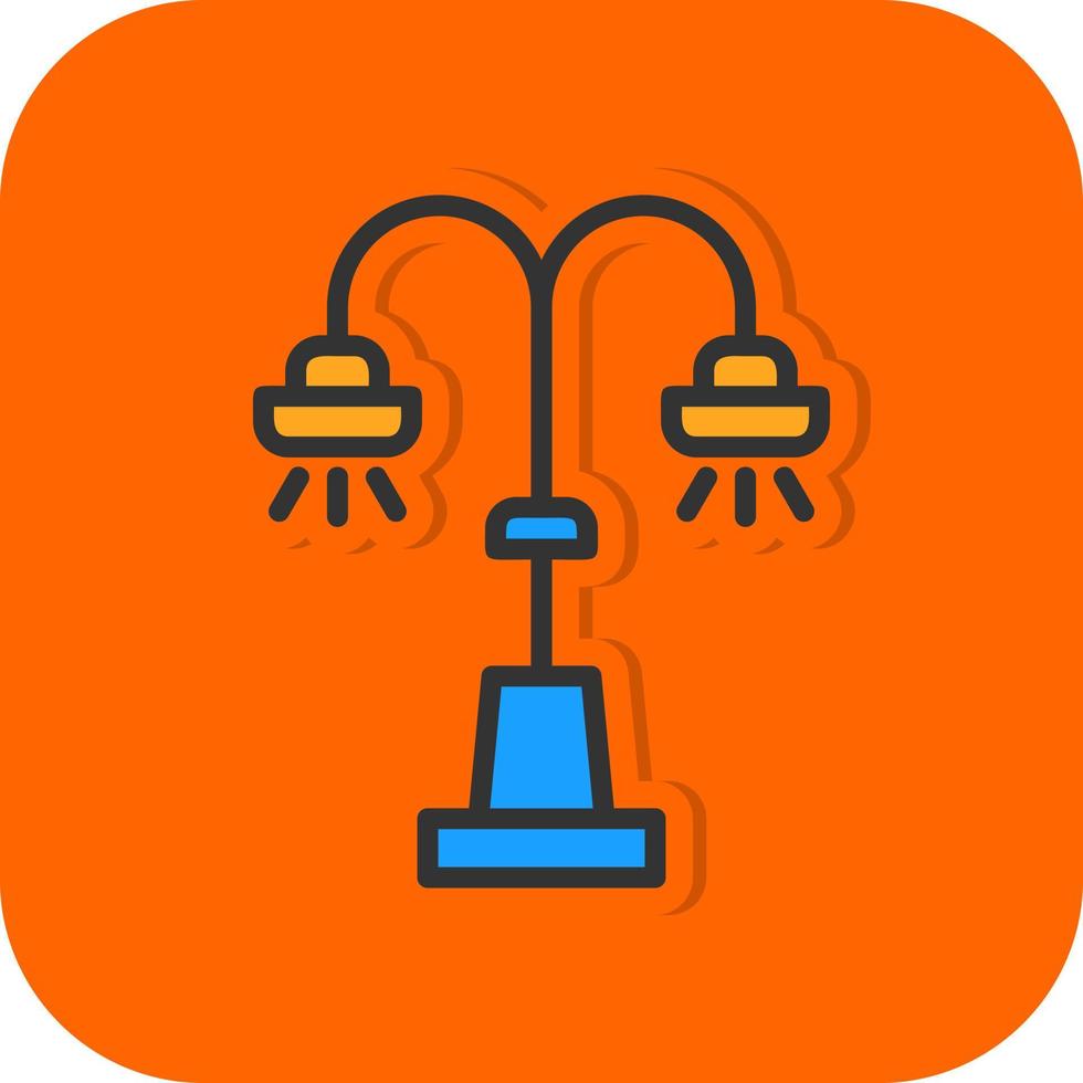 Street Lamp Vector Icon Design