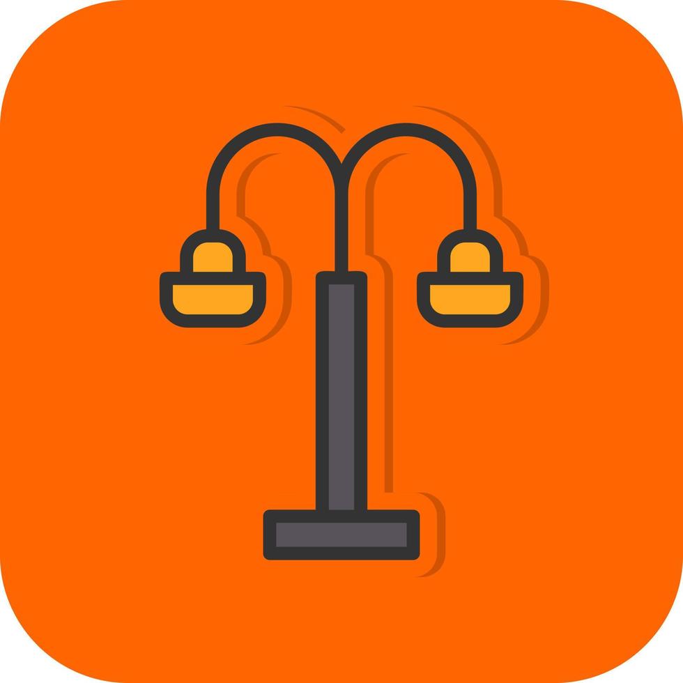 Street Light Vector Icon Design