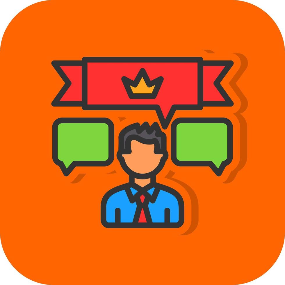 Satisfaction Vector Icon Design