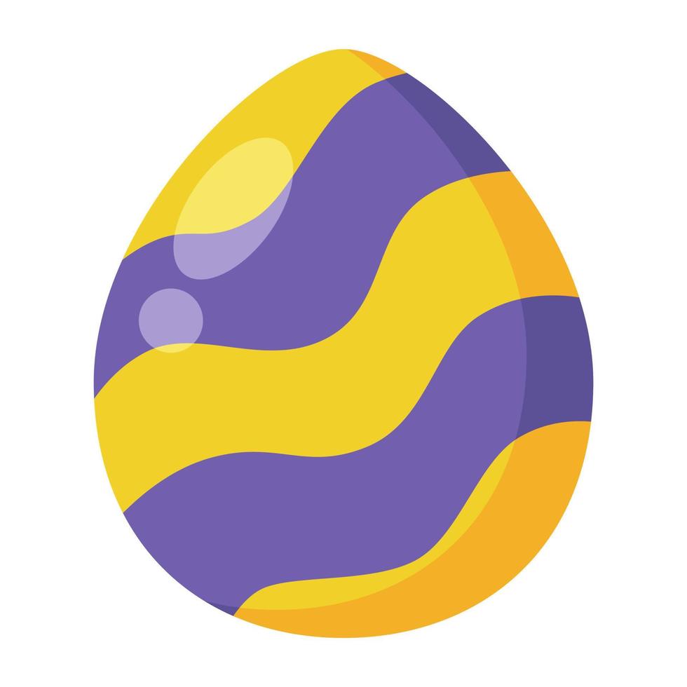 easter egg cartoon spring decoration icon. vector