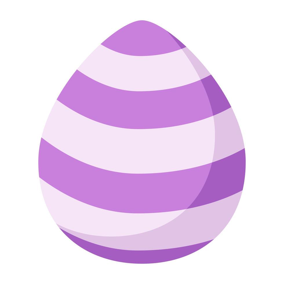 Cartoon colorful easter eggs icon. vector