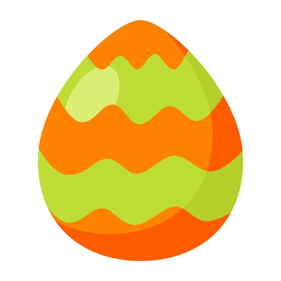 Cartoon colorful easter eggs icon. vector