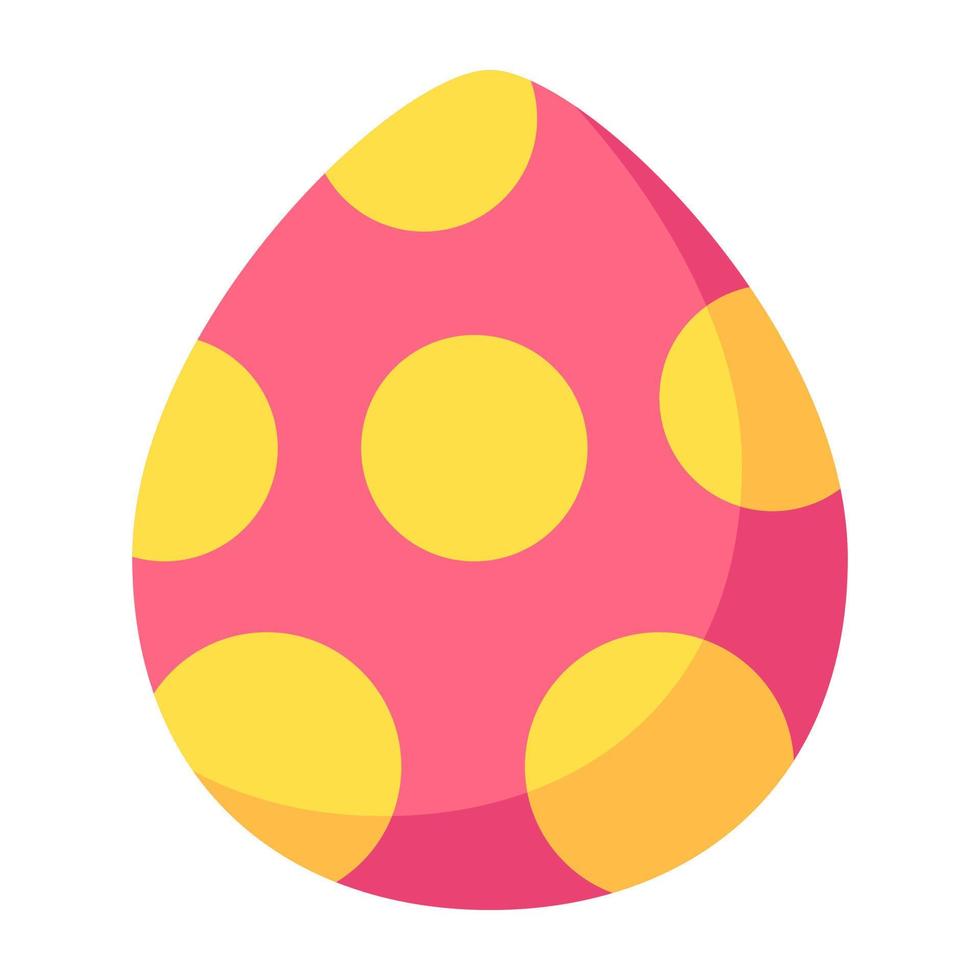 Cartoon colorful easter eggs icon. vector