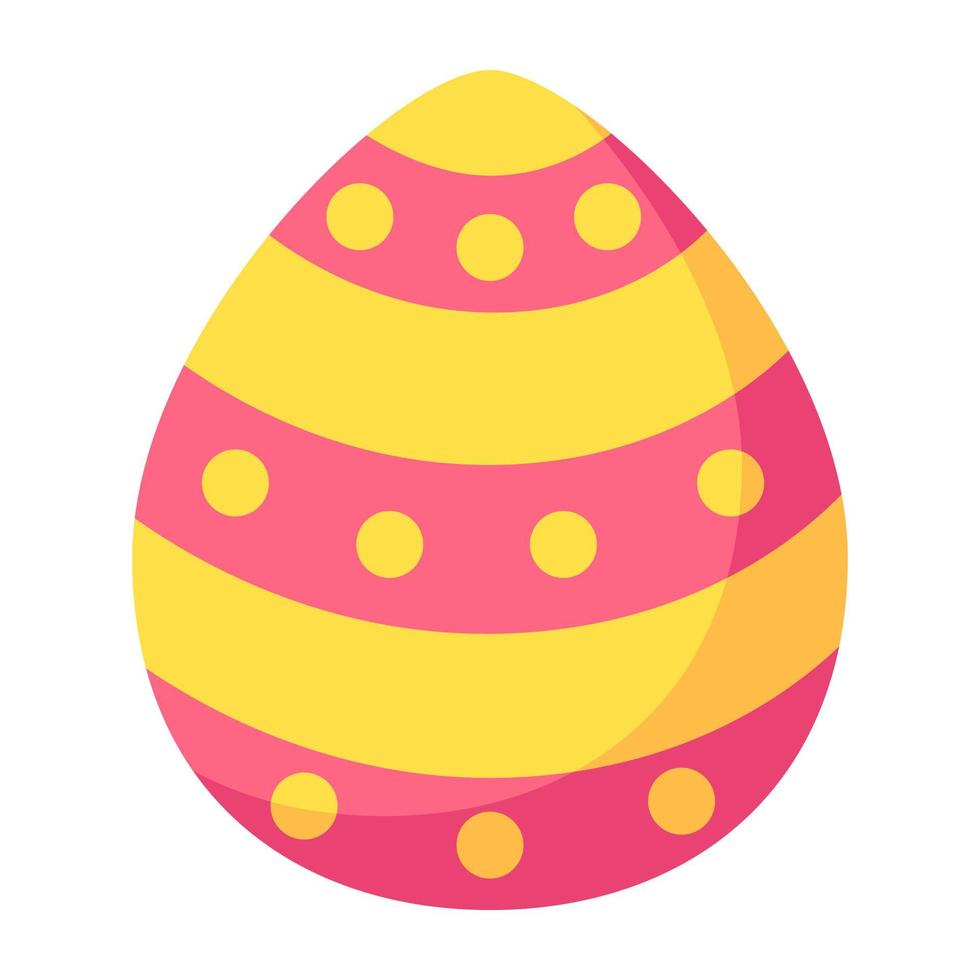 Cartoon colorful easter eggs icon. vector