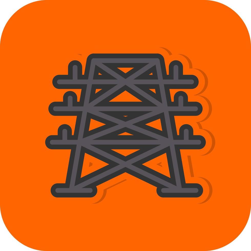 Electric Tower Vector Icon Design