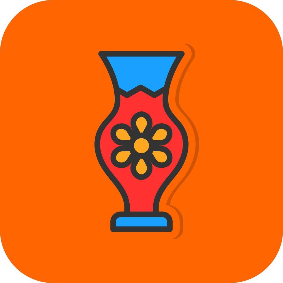 Vase Vector Icon Design