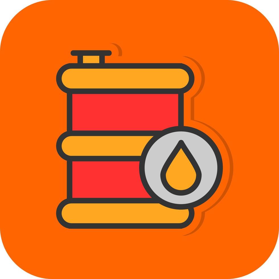 Oil Tank Vector Icon Design