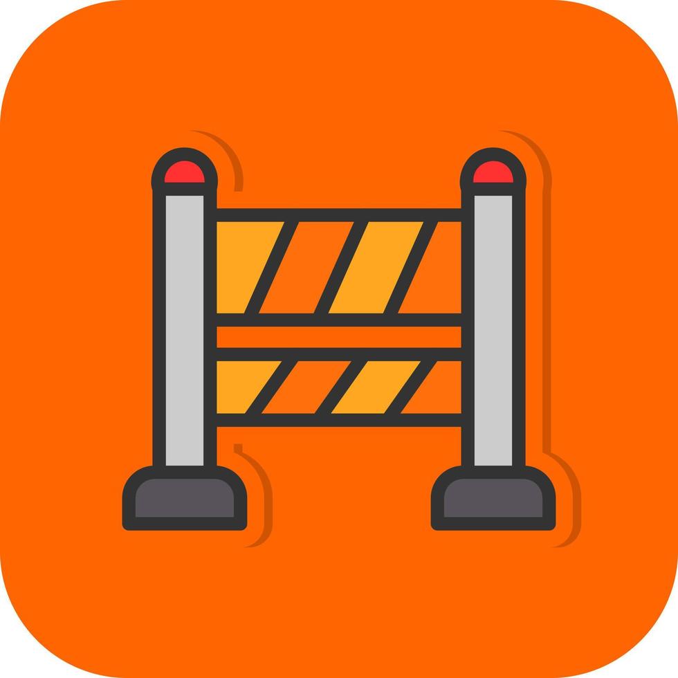 Road Block Vector Icon Design