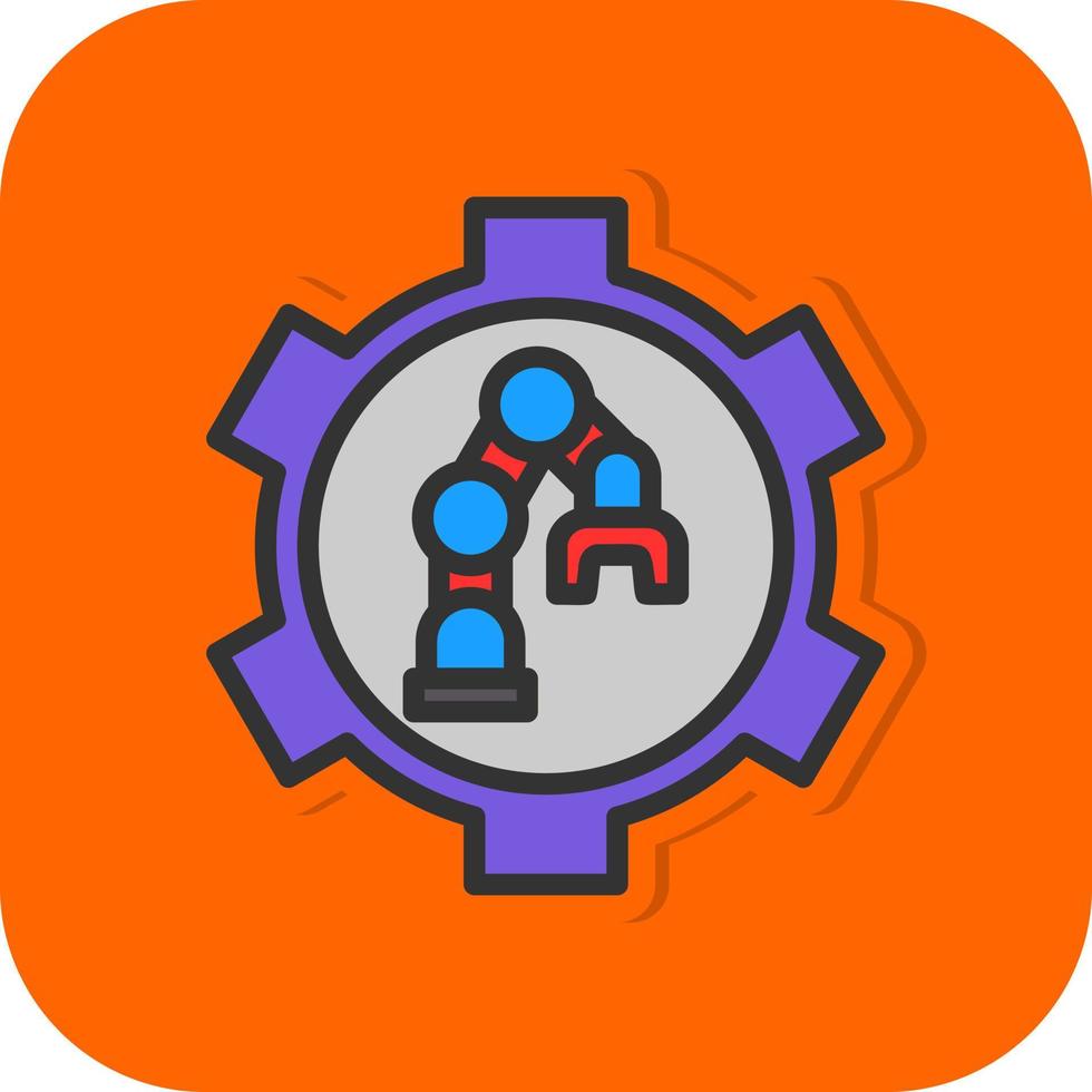 Robot Arm Vector Icon Design