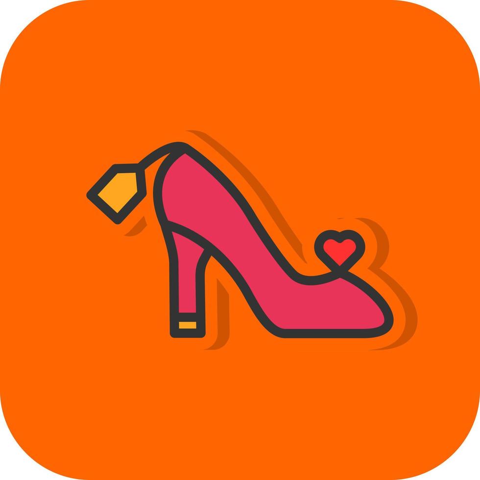 Female Footwear Vector Icon Design