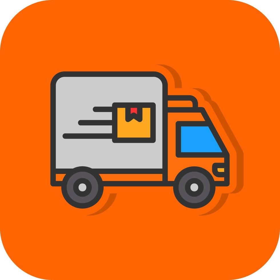 Delivery Truck Vector Icon Design