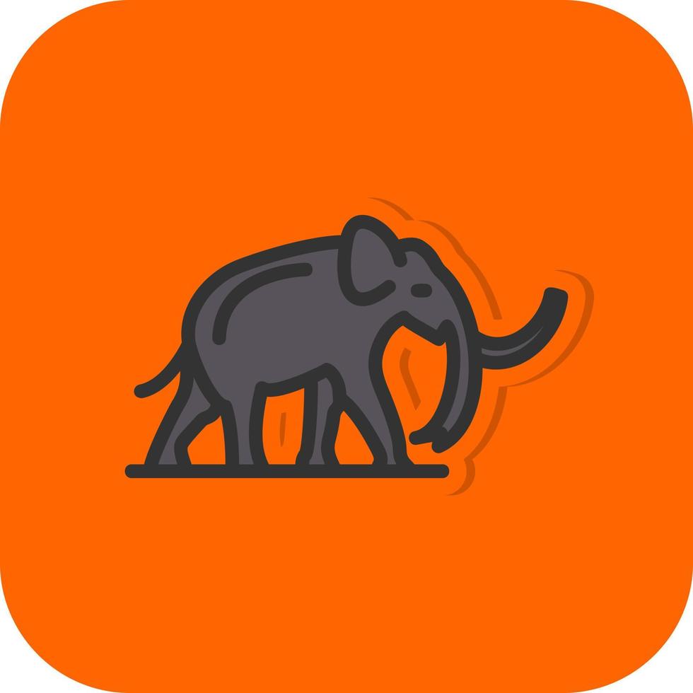 diseño de icono de vector de mamut