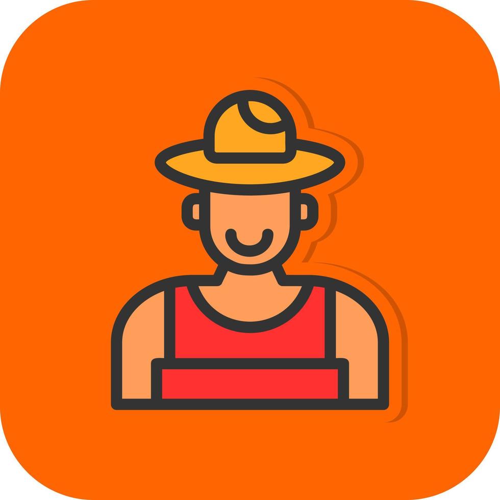 Farmer Vector Icon Design