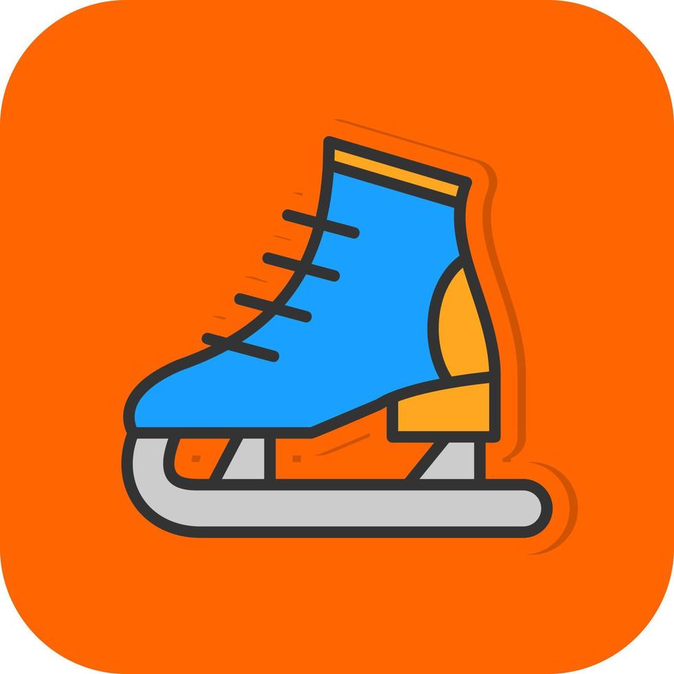 diseño de icono de vector de patinaje sobre hielo