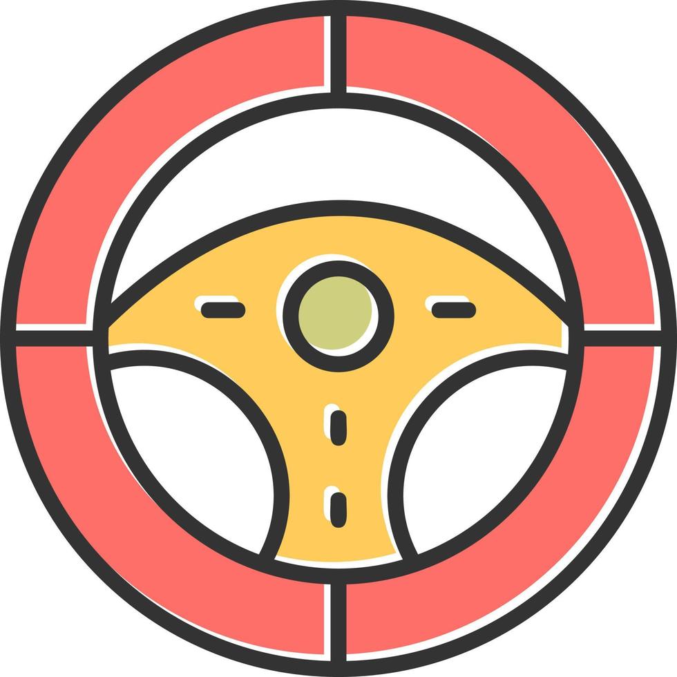Steering Wheel Vector Icon