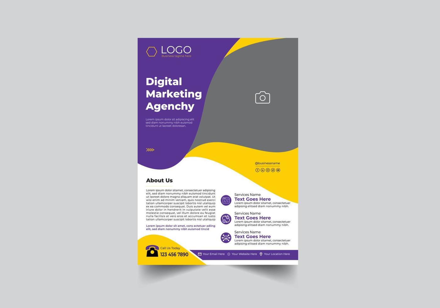 Business flyer design vector