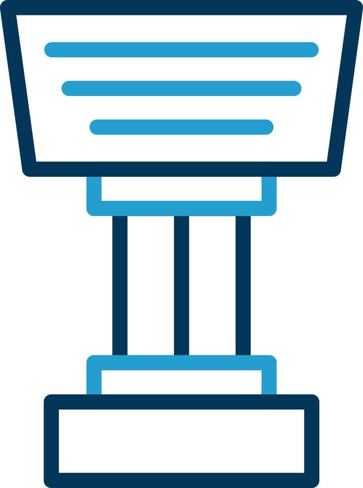 Stand Vector Icon Design