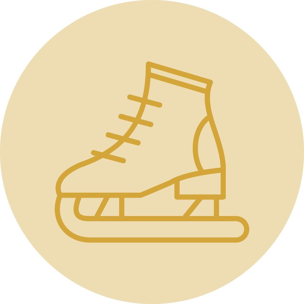 diseño de icono de vector de patinaje sobre hielo