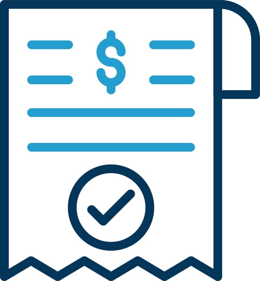 Payment Receipt Vector Icon Design