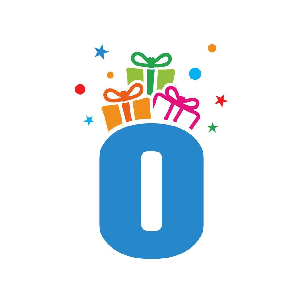 Initial O Gift Logo vector