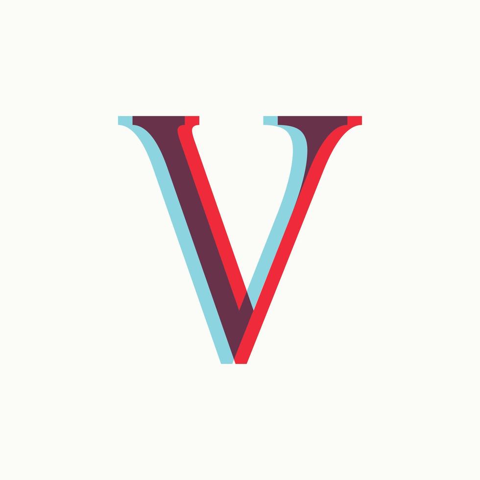 Initial V Illusion Logo vector