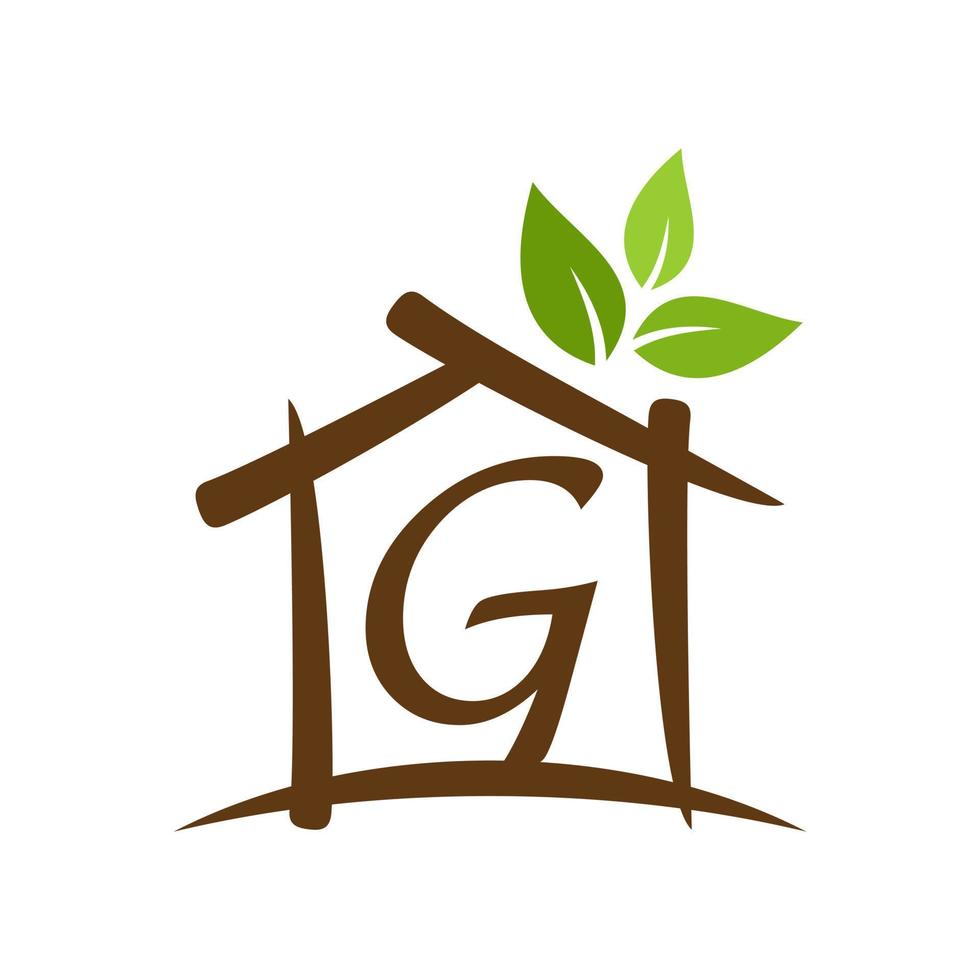 Initial G Home Garden Logo vector