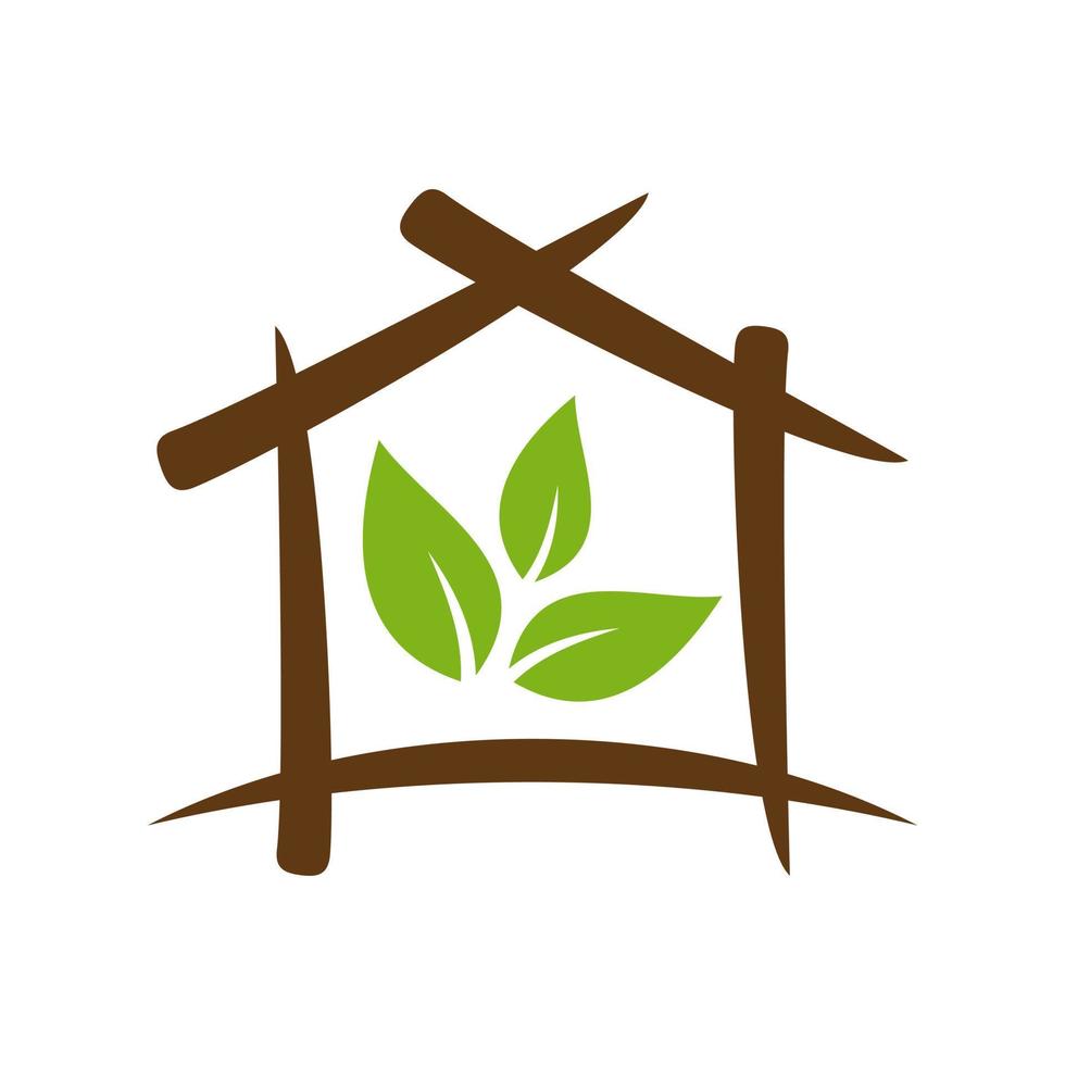 hogar jardín logo vector