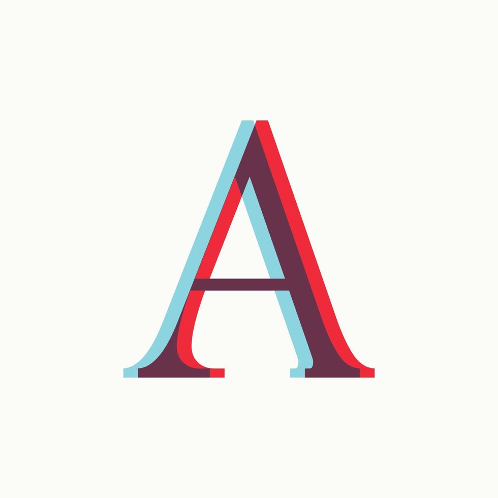 Initial A Illusion Logo vector