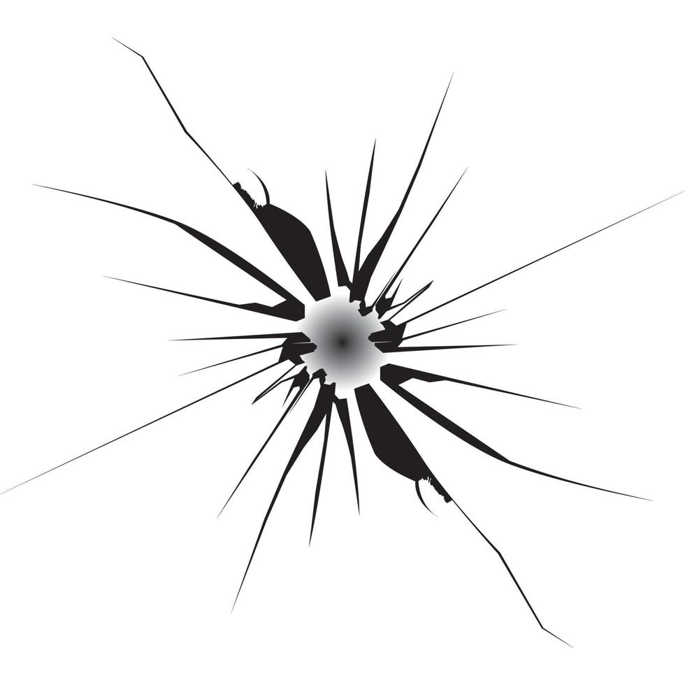 broken mirror icon vector