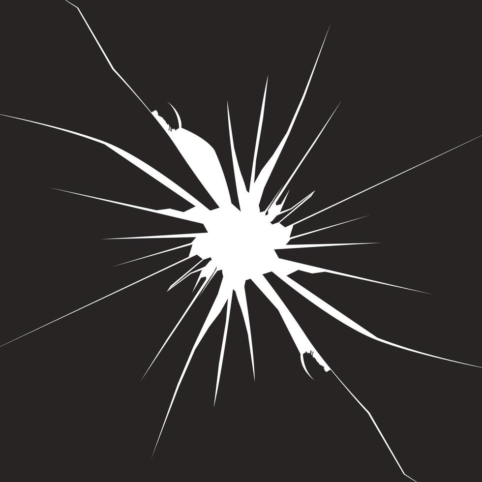 broken mirror icon vector