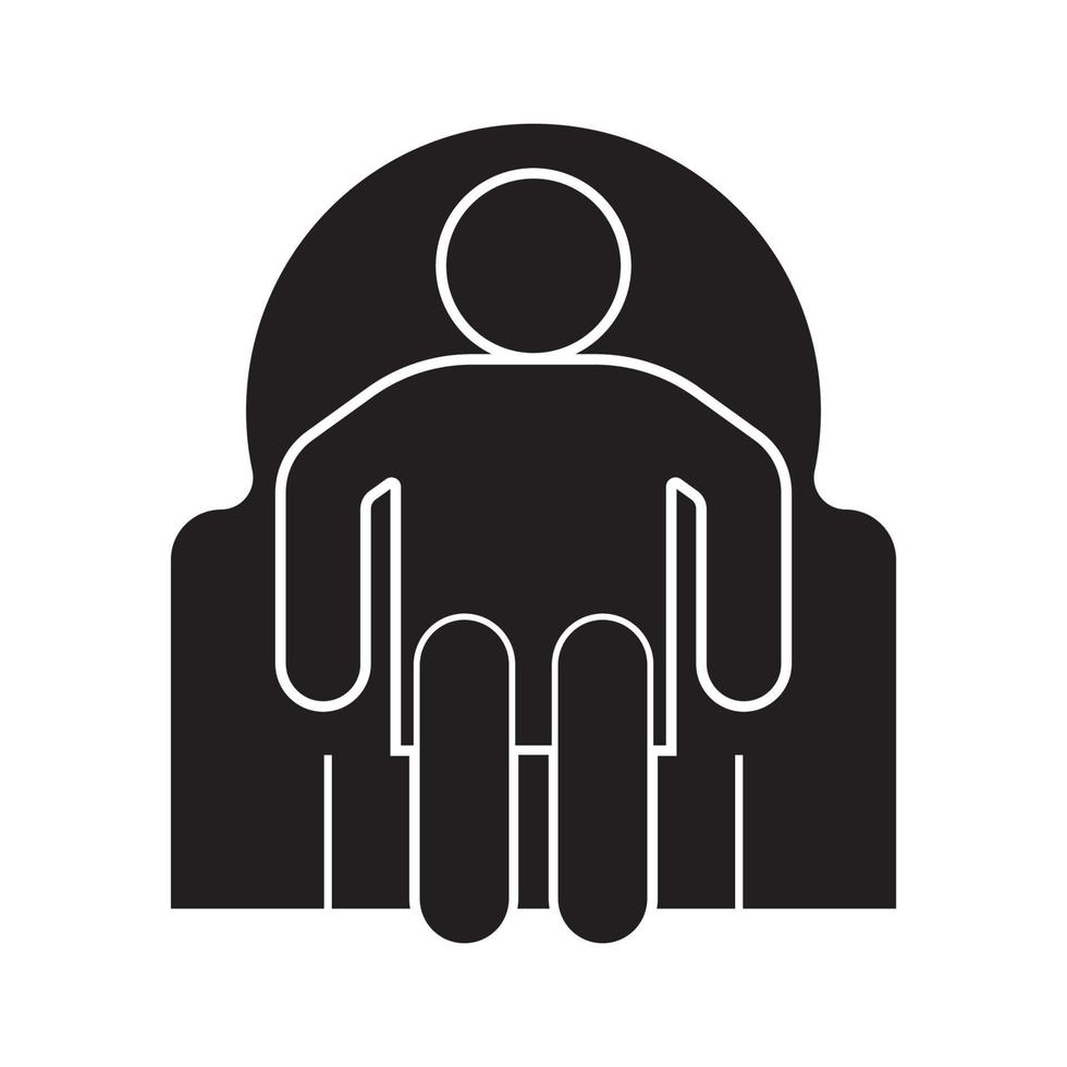 sitting icon vector