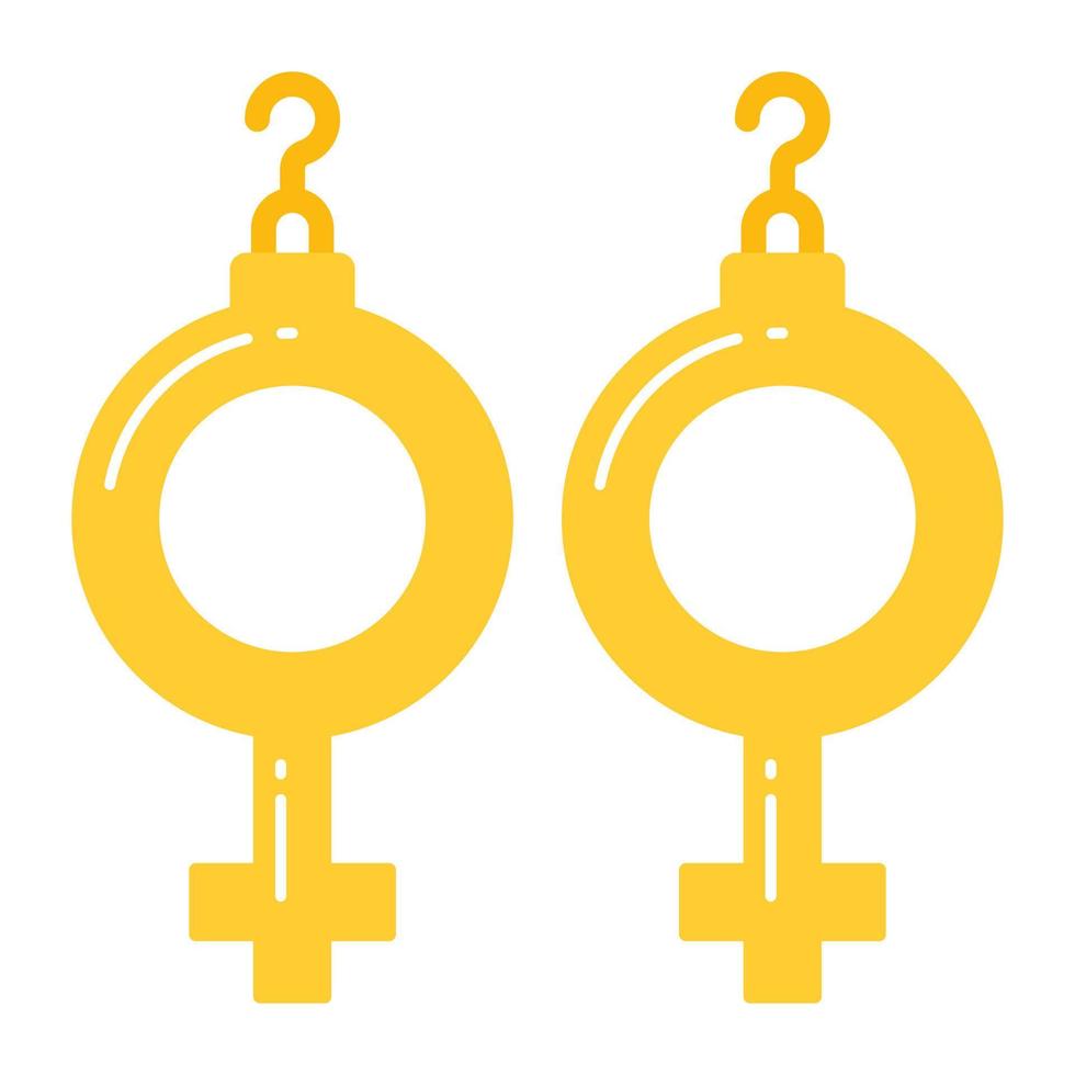Female gender deals symbol earrings