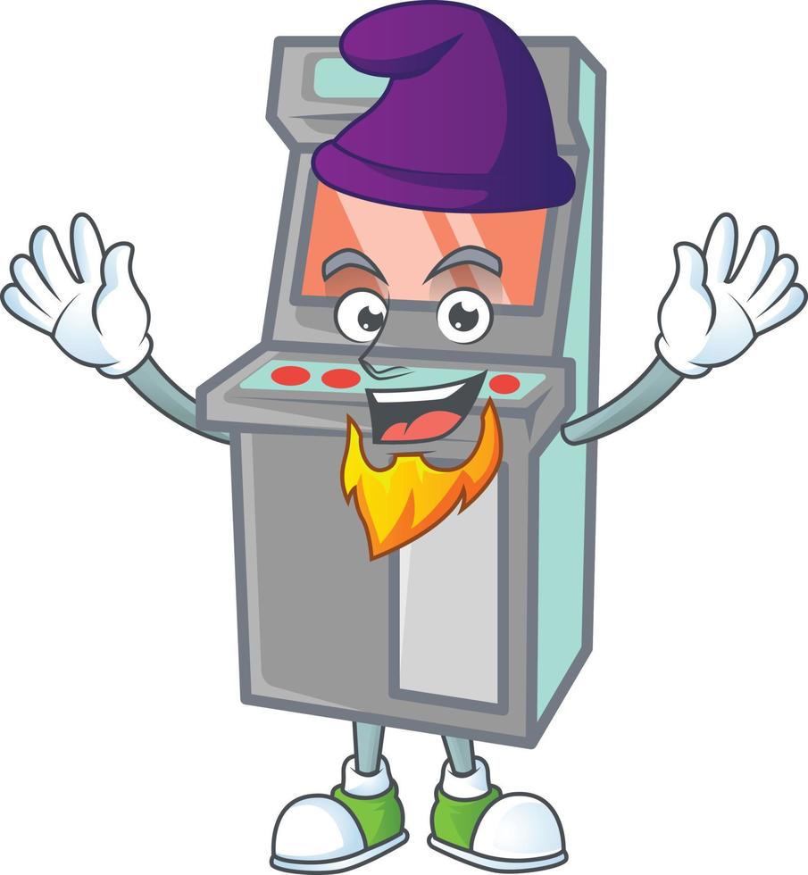 Arcade game machine icon design vector