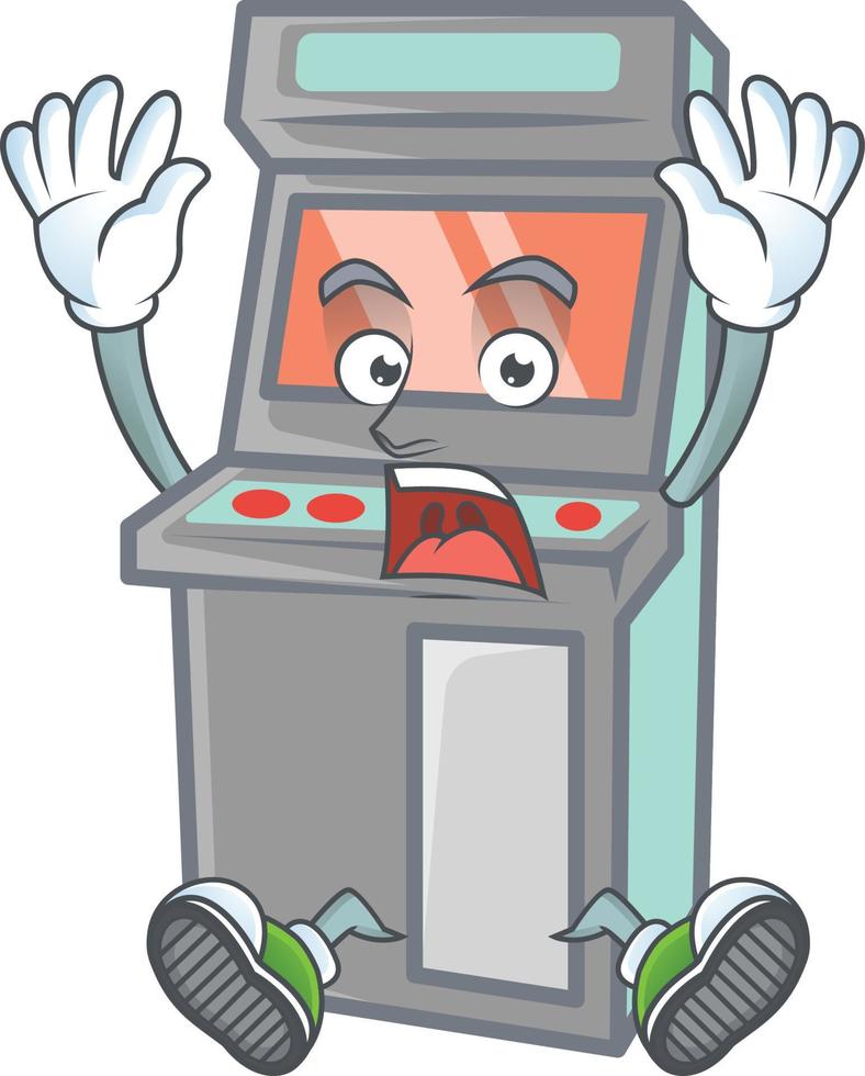 Arcade game machine icon design vector