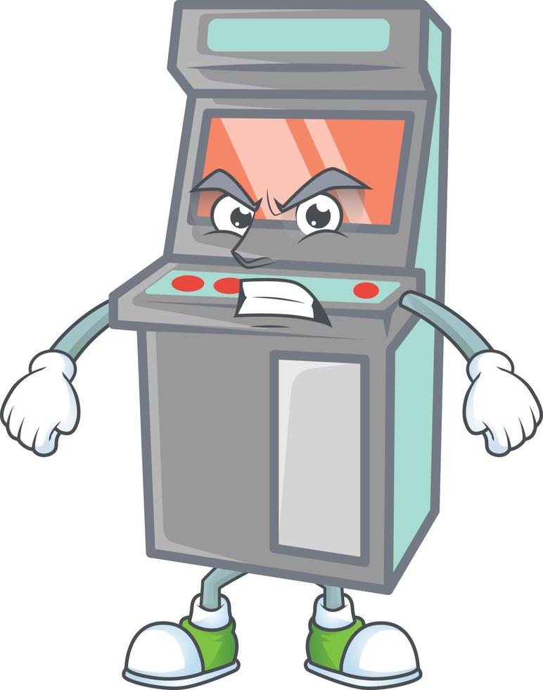 Arcade game machine icon design vector