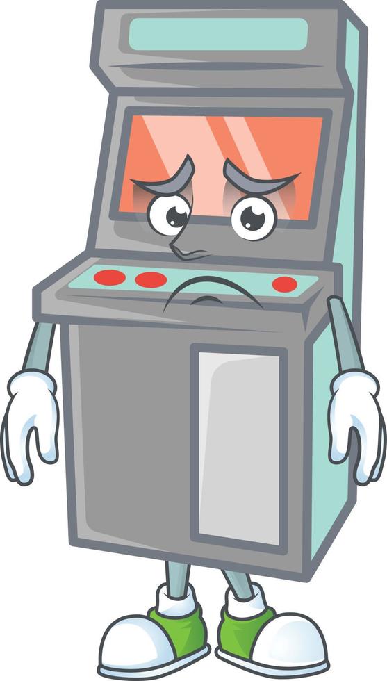 Arcade game machine icon design vector