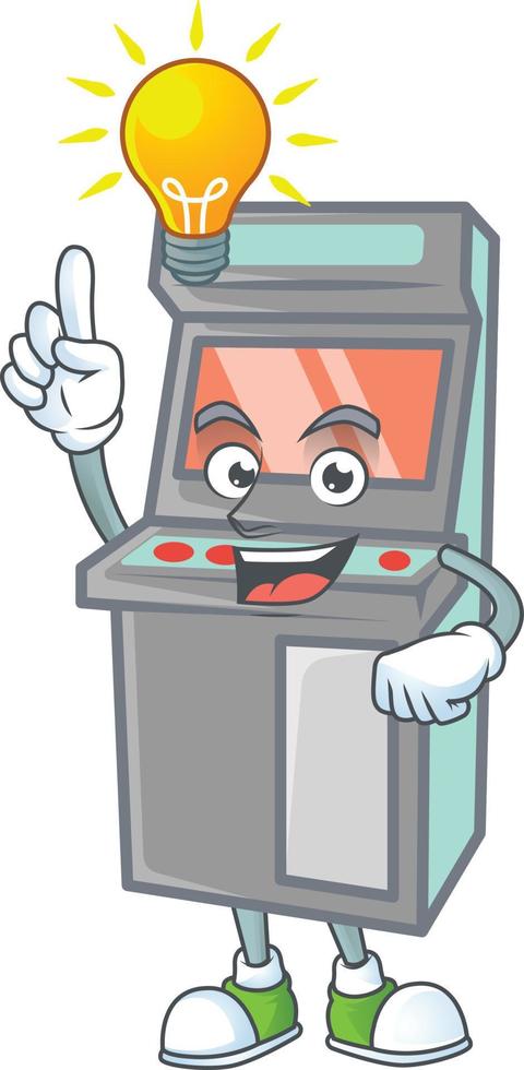 Arcade game machine icon design vector