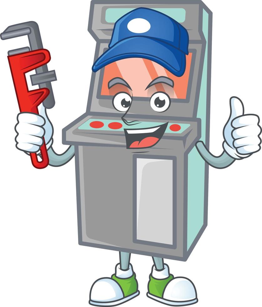 Arcade game machine icon design vector