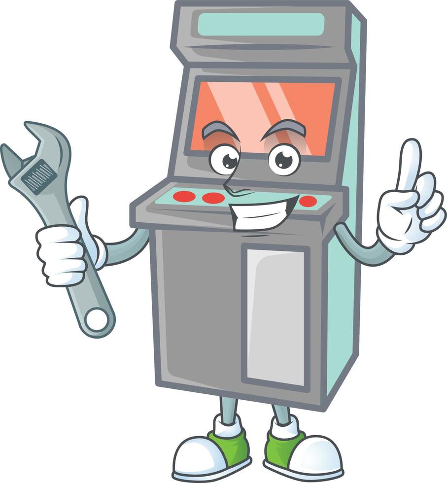 Arcade game machine icon design vector