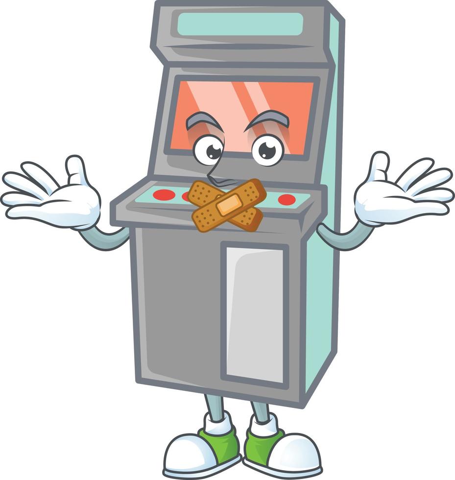 Arcade game machine icon design vector