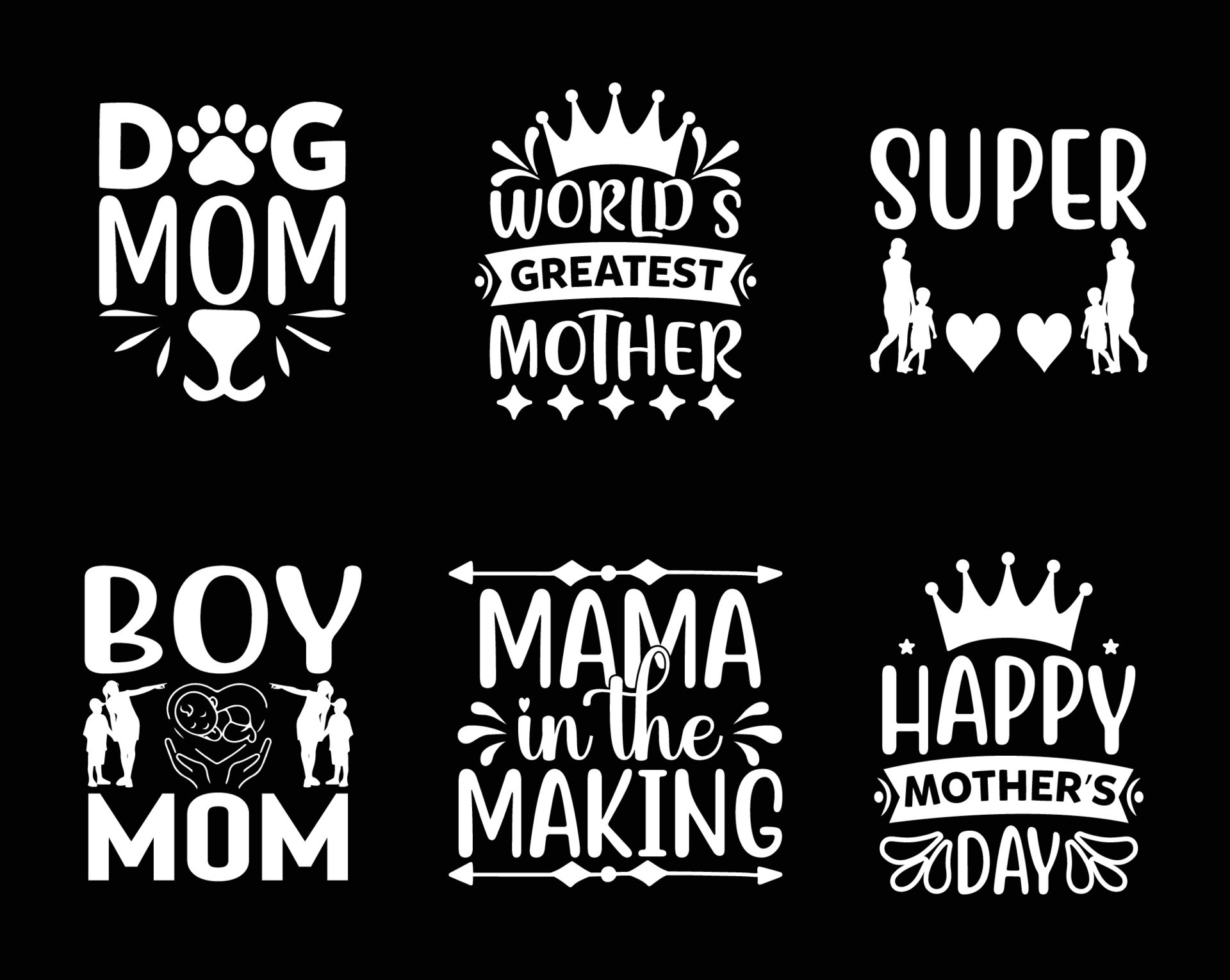 Mothers day Svg bundle 20541971 Vector Art at Vecteezy