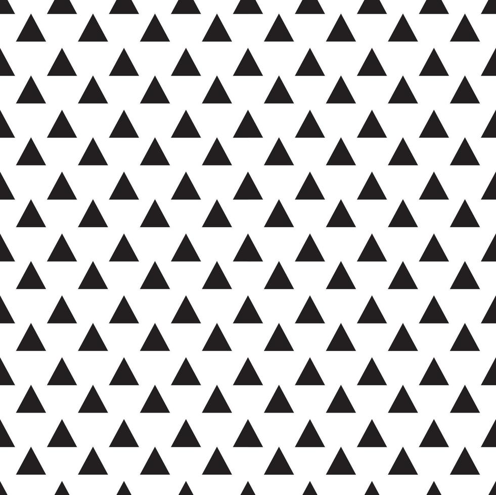 Black and white triangles seamless pattern.Monochrome abstract wallpaper.Geometric wrapping paper.Simple texture or banner.Abstract art.Graphic design.Flat design.Template.Vector illustration. vector