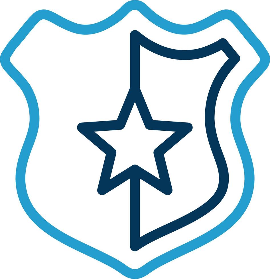 Police Badge Vector Icon Design