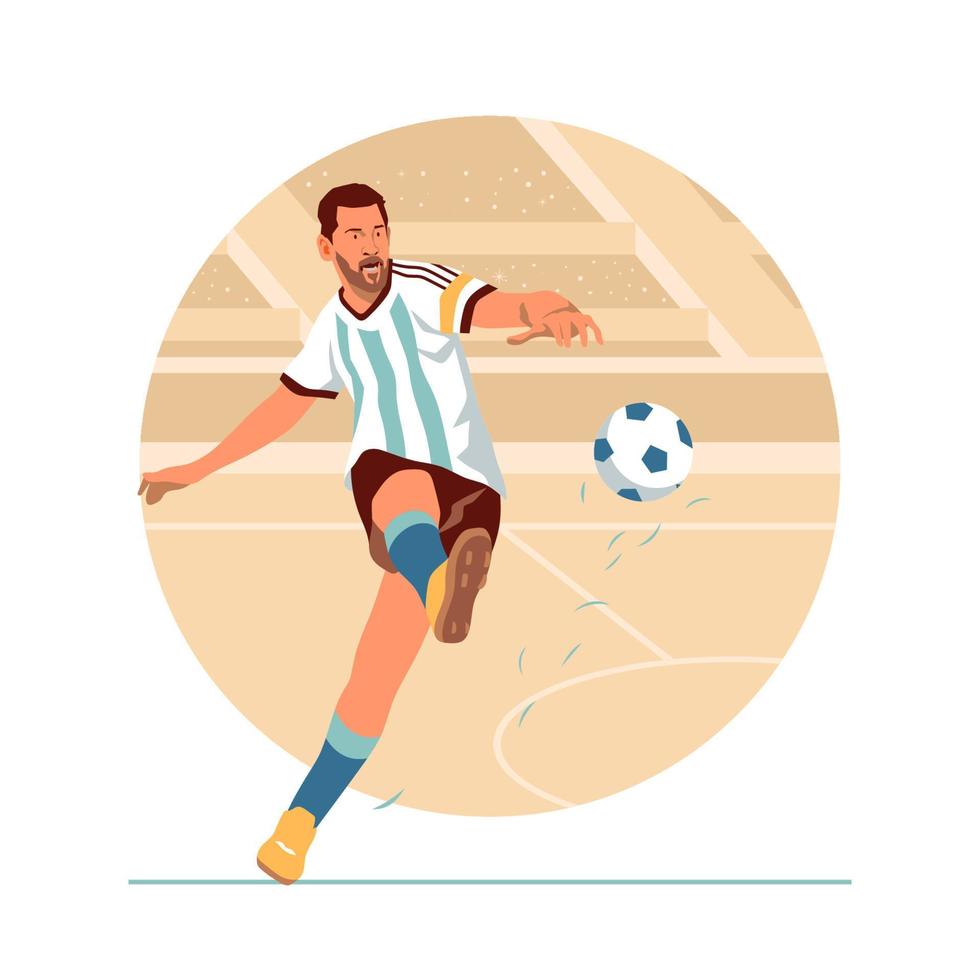 leonel messi fútbol americano jugador vector