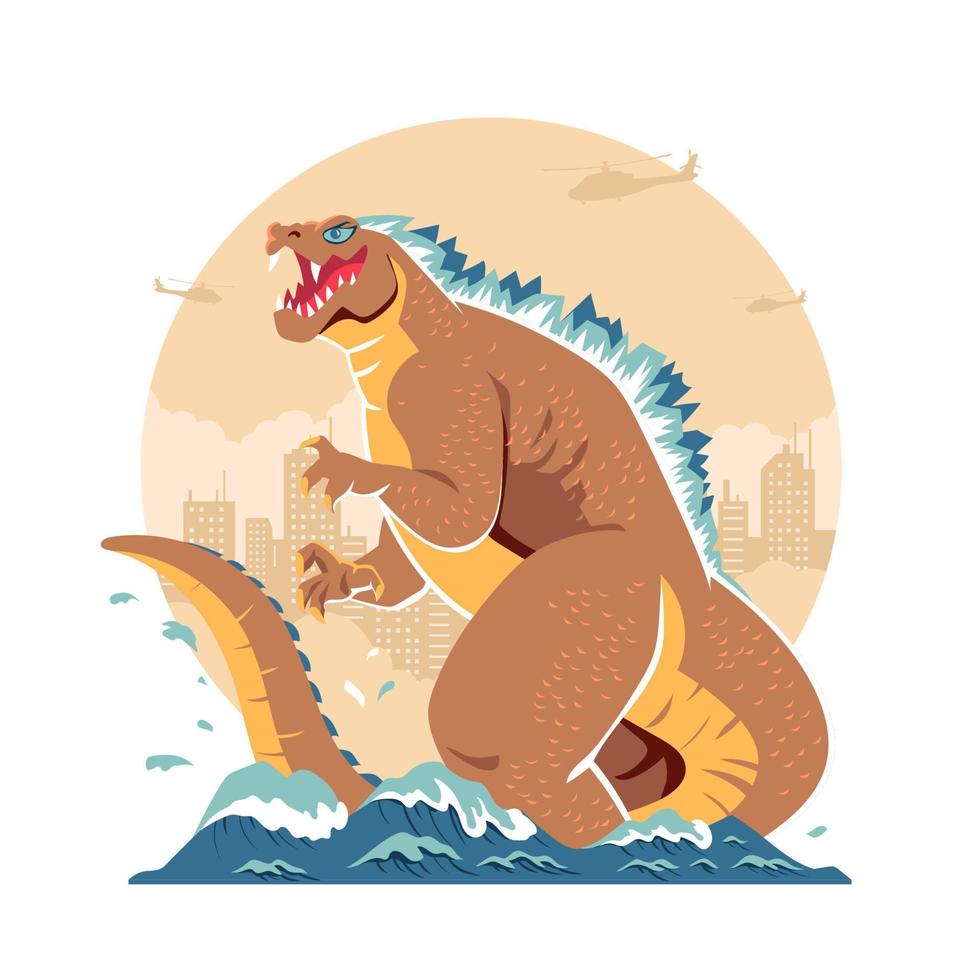 Sea Monster Concept vector