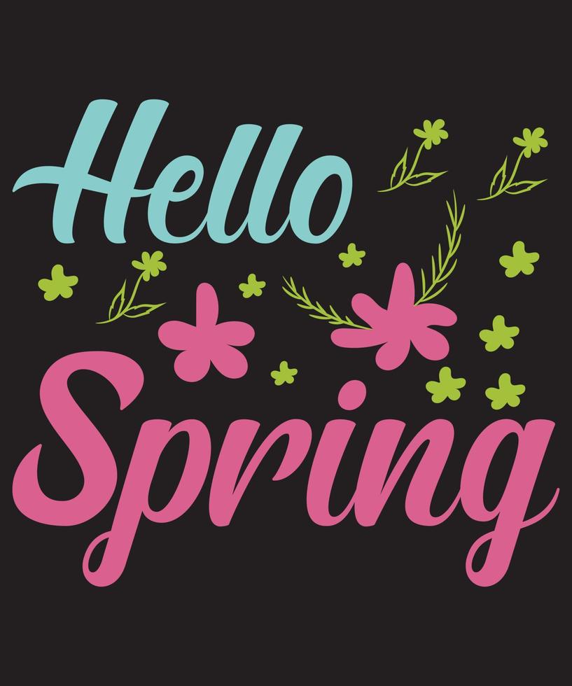 Hallow Spring SVG T-Shirt Design vector